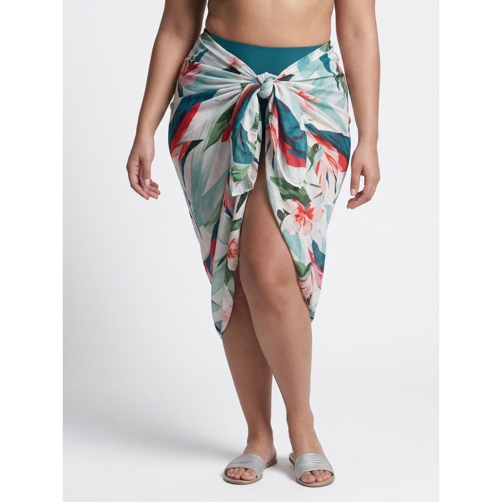 Pool To Party by Subtle Luxury "Bird of Paradise" Sarong/Wrap/CoverUp OS NWT
